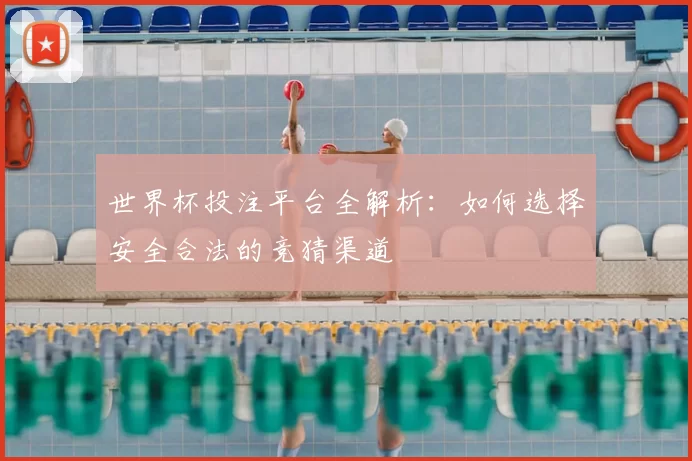世界杯投注平台全解析:如何选择安全合法的竞猜渠道